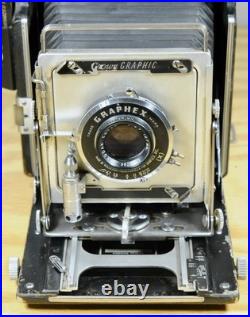 Vintage Graflex Crown Graphic 4X5 Camera with Kodak Ektar 127mm lens Parts/Repair Vintage Graflex Crown Graphic 4X5 Camera with Kodak Ektar 127mm lens Parts/Repair