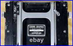 Vintage Graflex Crown Graphic 4X5 Camera with Kodak Ektar 127mm lens Parts/Repair