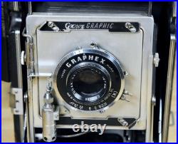 Vintage Graflex Crown Graphic 4X5 Camera with Kodak Ektar 127mm lens Parts/Repair Vintage Graflex Crown Graphic 4X5 Camera with Kodak Ektar 127mm lens Parts/Repair