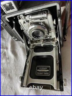 Vintage Graflex Crown Graphic Press Camera with Ektar 101mm Lens & Film Plates