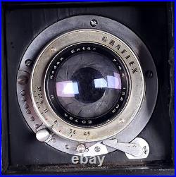 Vintage Graflex R. B. Super D 3x4 Large Format SLR Camera Ektar 152mm Lens READ