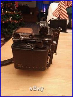 Vintage Graflex Speed Graphic 4 X 5 Camera With Kodak Ektar 101 mm f4.5 Lens ++