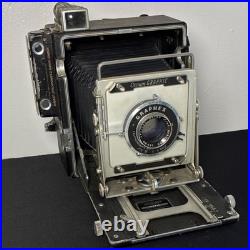 Vintage Graphex Crown Graphic Movie Camera Optar 135mm Lens f/4.7 Black 1940s