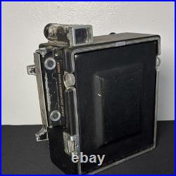 Vintage Graphex Crown Graphic Movie Camera Optar 135mm Lens f/4.7 Black 1940s