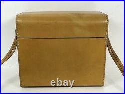 Vintage HASSELBLAD Tan Leather Camera Lens Carrying Case 500 C/M