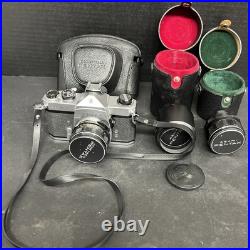 Vintage Honeywell Pentax Camera with Multiple Lenses Untested