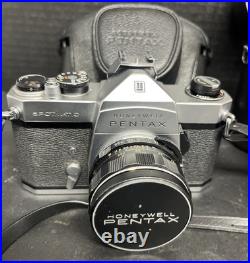 Vintage Honeywell Pentax Camera with Multiple Lenses Untested