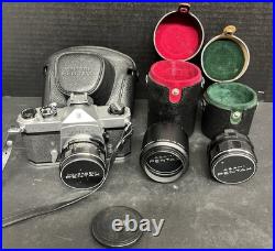 Vintage Honeywell Pentax Camera with Multiple Lenses Untested