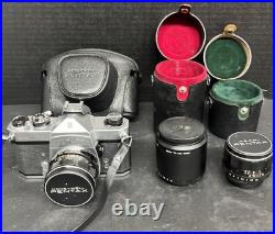Vintage Honeywell Pentax Camera with Multiple Lenses Untested