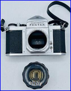 Vintage Honeywell Pentax H1a Camera Exposure Meter Super-Takumar 12/55 Lens