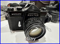 Vintage Honeywell Pentax Spotmatic Film Camera Tested! 3 Lenses, Case And More