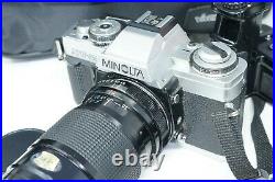 Vintage Japanese Minolta XGM SLR Film Camera with 30-80mm Macro Zoom Lens