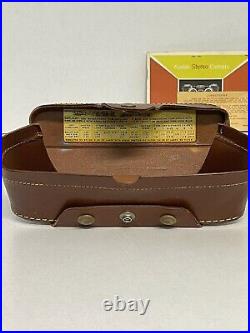 Vintage KODAK STEREO CAMERA Lens Cover Leather Case and Manual Daylight Filter