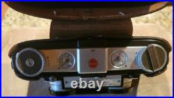 Vintage KODAK Stereo Camera with lens caps, original brown leather case