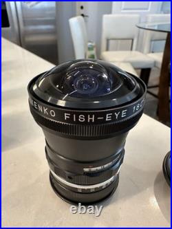 Vintage Kenko Fish-Eye 180° Lens Converter Japan with Case 49mm Ring