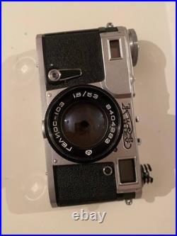 Vintage Kiev-4AM Rangefinder Film Camera with Helios-103 53mm f/1.8 USSR Made Vintage Kiev-4AM Rangefinder Film Camera with Helios-103 53mm f/1.8 USSR Made
