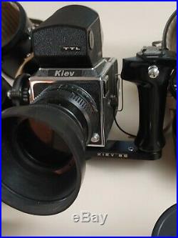 Vintage Kiev 88 6 x 6 cm TTL Medium format Camera with many lens and extras