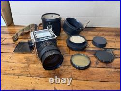 Vintage Kiev 88 USSR Medium Format Film Camera with MIR 65mm f/3.5 Lens + Filters