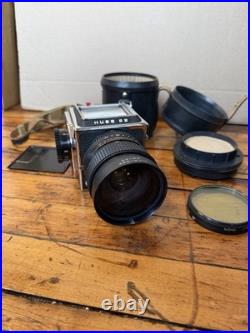 Vintage Kiev 88 USSR Medium Format Film Camera with MIR 65mm f/3.5 Lens + Filters