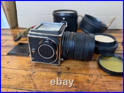 Vintage Kiev 88 USSR Medium Format Film Camera with MIR 65mm f/3.5 Lens + Filters