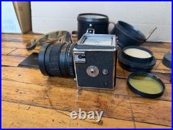 Vintage Kiev 88 USSR Medium Format Film Camera with MIR 65mm f/3.5 Lens + Filters