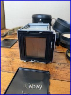 Vintage Kiev 88 USSR Medium Format Film Camera with MIR 65mm f/3.5 Lens + Filters