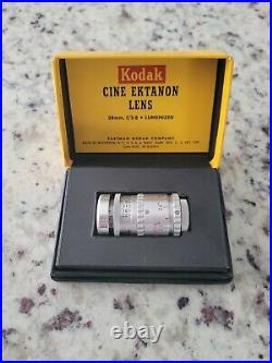 Vintage Kodak Cine Ektanon Lens for 38 MM Cine Kodak Cameras? Excellent Cond