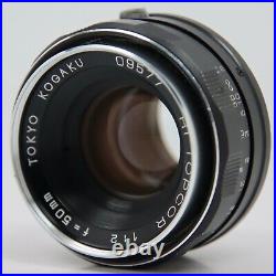 Vintage Kogaku HI TOPCOR 12 50mm Camera Lens