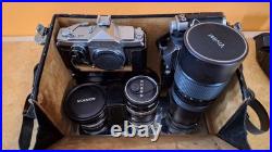 Vintage Konica 2 Camera 35mm SLR professional kit