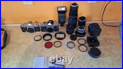 Vintage Konica 2 Camera 35mm SLR professional kit