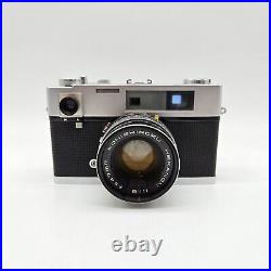 Vintage Konica Auto S 35mm Camera with Hexanon 47mm f/1.9 Lens Case & Box Working