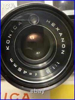 Vintage Konica Auto S2 Hexanon 52mm f1.8 Lens Japan Untested With Box Nice Camera