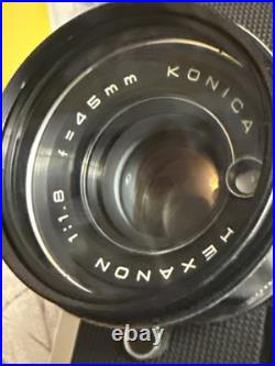 Vintage Konica Auto S2 Hexanon 52mm f1.8 Lens Japan Untested With Box Nice Camera