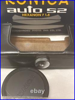 Vintage Konica Auto S2 Hexanon 52mm f1.8 Lens Japan Untested With Box Nice Camera
