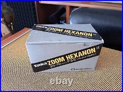 Vintage Konica Zoom Hexanon AR 35-70mm F3.5 Camera Lens in Original Box