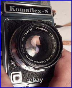 Vintage Kowa Komaflex-S SLR Camera & Prominar 65mm f/2.8 Lens Good Untested