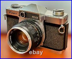 Vintage Kowa SE 35mm Film Camera With 50mm f/1.9 Lens Leather Case FILM TESTED