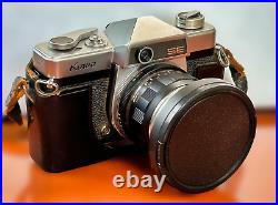 Vintage Kowa SE 35mm Film Camera With 50mm f/1.9 Lens Leather Case FILM TESTED