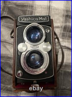 Vintage LM Yashica-Mat Copal MXV Camera 80mm Twin Lens W Leather Case Vintage LM Yashica-Mat Copal MXV Camera 80mm Twin Lens W Leather Case
