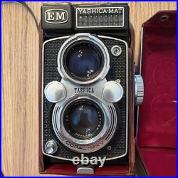 Vintage LM Yashica-Mat Copal MXV Camera 80mm Twin Lens W Leather Case