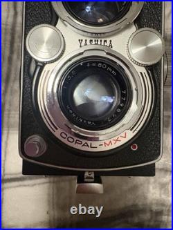 Vintage LM Yashica-Mat Copal MXV Camera 80mm Twin Lens W Leather Case