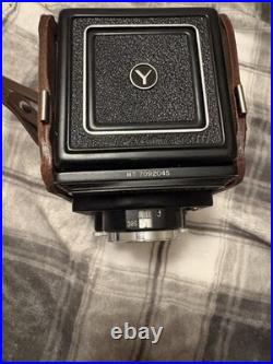 Vintage LM Yashica-Mat Copal MXV Camera 80mm Twin Lens W Leather Case Vintage LM Yashica-Mat Copal MXV Camera 80mm Twin Lens W Leather Case