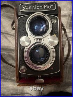 Vintage LM Yashica-Mat Copal MXV Camera 80mm Twin Lens W Leather Case Vintage LM Yashica-Mat Copal MXV Camera 80mm Twin Lens W Leather Case