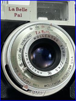 Vintage La Belle Pal Film Camera Wollensak Matic 44mm f/4.5 Lens USA Untested Vintage La Belle Pal Film Camera Wollensak Matic 44mm f/4.5 Lens USA Untested