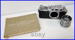 Vintage Leica D. B. P. Ernst Leitz Wetzlar Camera Germany #788620 Nikkor S. C 1.4