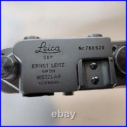 Vintage Leica D. B. P. Ernst Leitz Wetzlar Camera Germany #788620 Nikkor S. C 1.4