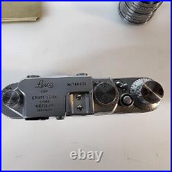 Vintage Leica D. B. P. Ernst Leitz Wetzlar Camera Germany #788620 Nikkor S. C 1.4