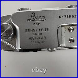 Vintage Leica D. B. P. Ernst Leitz Wetzlar Camera Germany #788620 Nikkor S. C 1.4