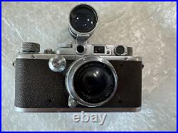 Vintage Leica III Camera Summar 12 50mm Lens & Nikon Kogaku Varifocal Finder Vintage Leica III Camera Summar 12 50mm Lens & Nikon Kogaku Varifocal Finder