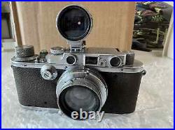 Vintage Leica III Camera Summar 12 50mm Lens & Nikon Kogaku Varifocal Finder Vintage Leica III Camera Summar 12 50mm Lens & Nikon Kogaku Varifocal Finder